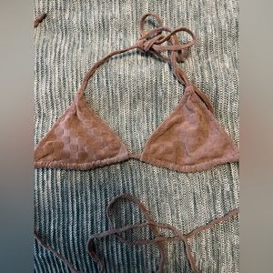 Triangl Purple Checkered Bikini